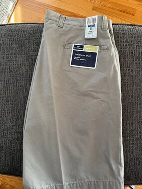 Dockers Relaxed Fit Side Pocket Shorts - Gray